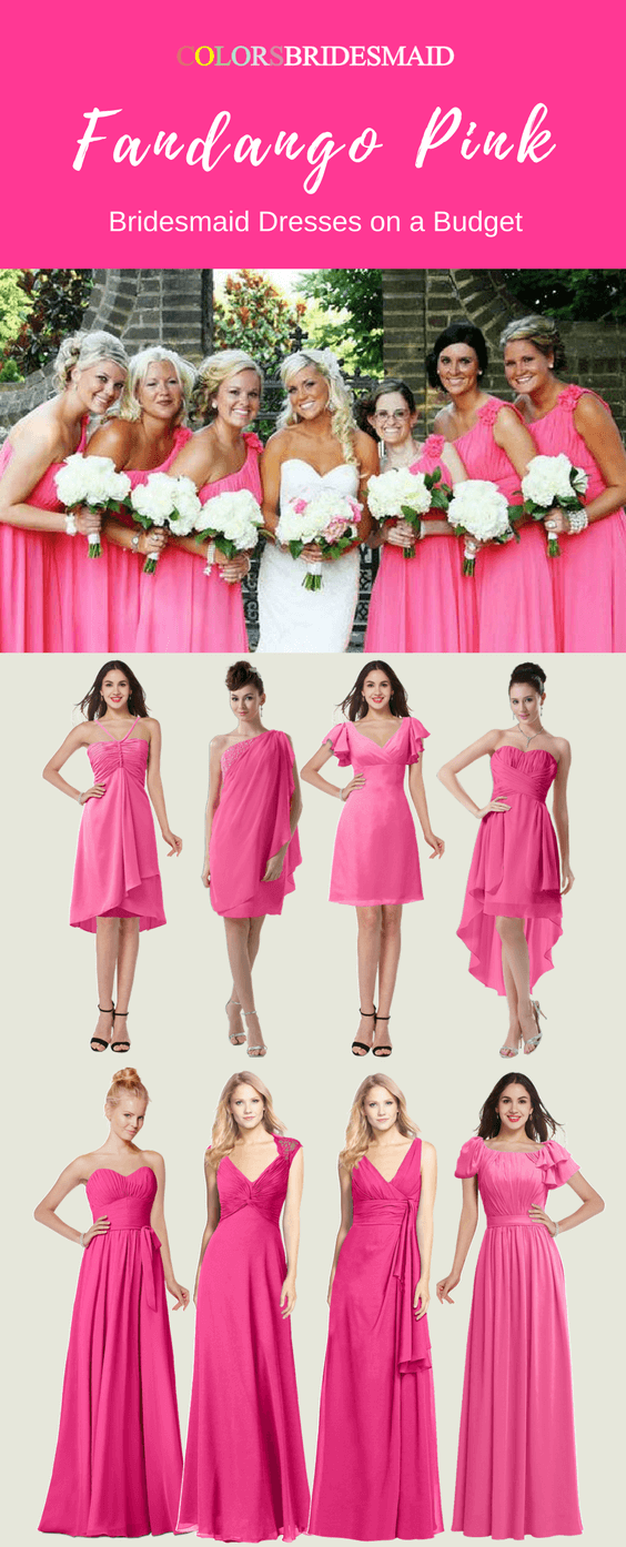 Fascinating Affordable Fandango Pink Bridesmaid Dresses For You
