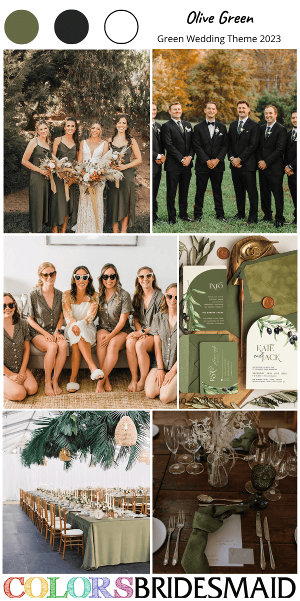 best 8 green wedding themes for 2023 olive green