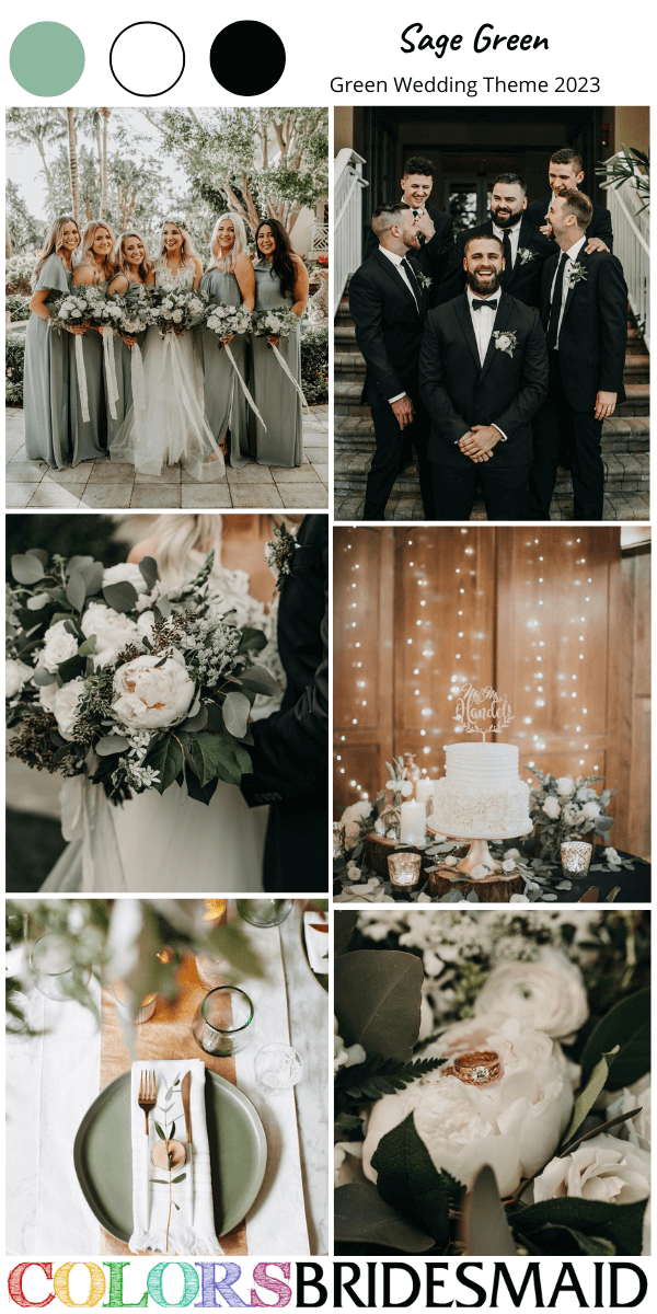 best 8 green wedding themes for 2023 sage green