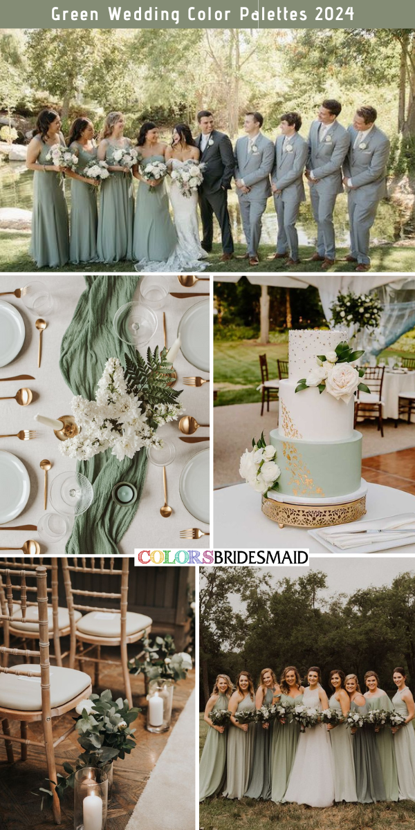 7 Popular Green Wedding Color Combos for 2024 - Sage Green