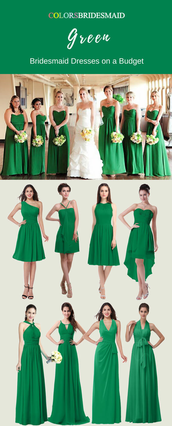 Green Bridesmaid Dresses Short and Long with Stunning Styles