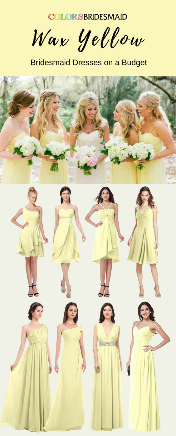 In Want of Wax Yellow Bridesmaid Dresses in Amazing Styles