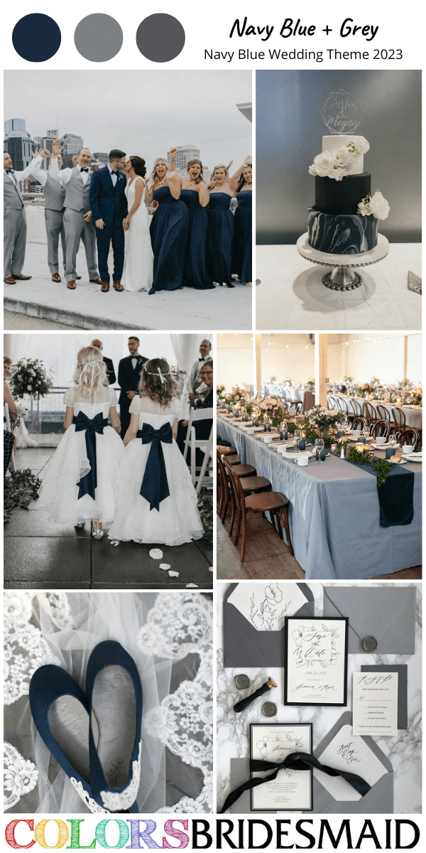 top 9 navy blue wedding themes for 2023 navy blue and grey
