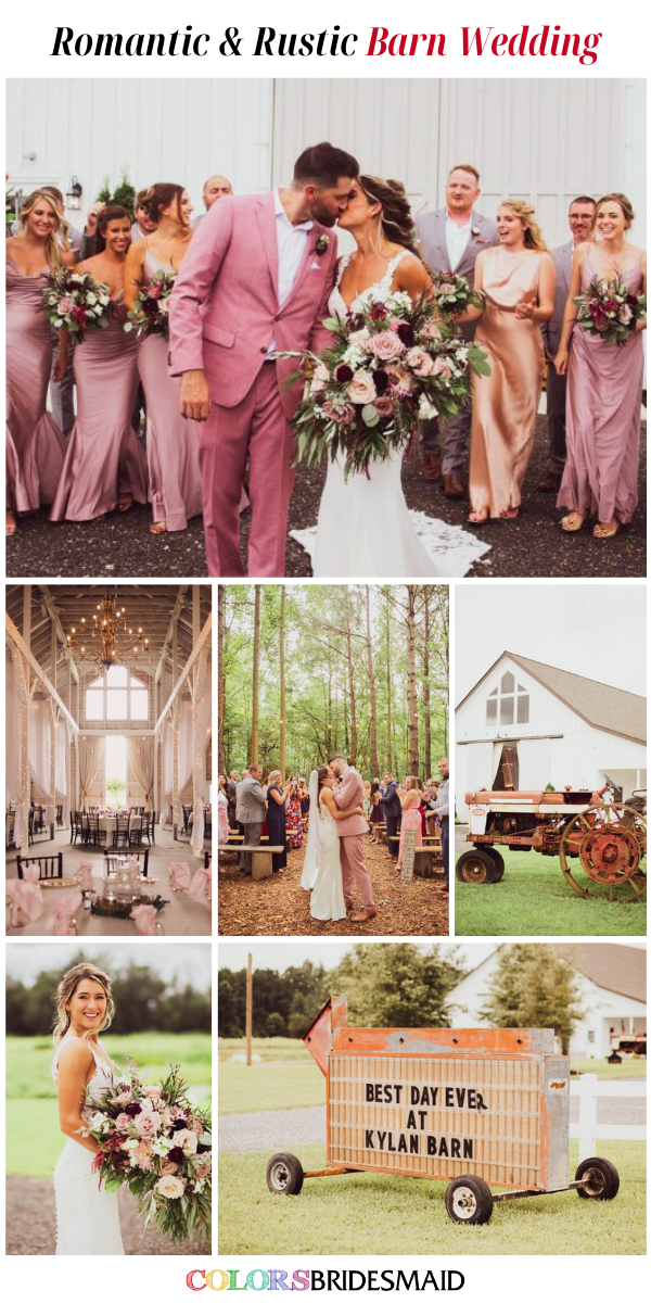 Awesome Outdoor Wedding Venue Ideas for 2024 - Romantic and Rustic Barn Wedding