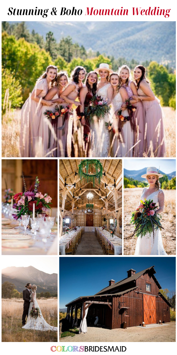 Awesome Outdoor Wedding Venue Ideas for 2024 - Stunning & Boho Mountain Wedding