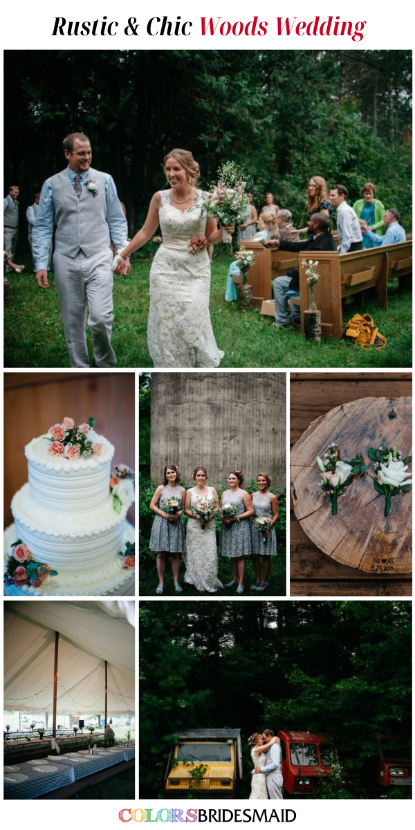 Awesome Outdoor Wedding Venue Ideas for 2024 - Rustic & Chic Woods Wedding
