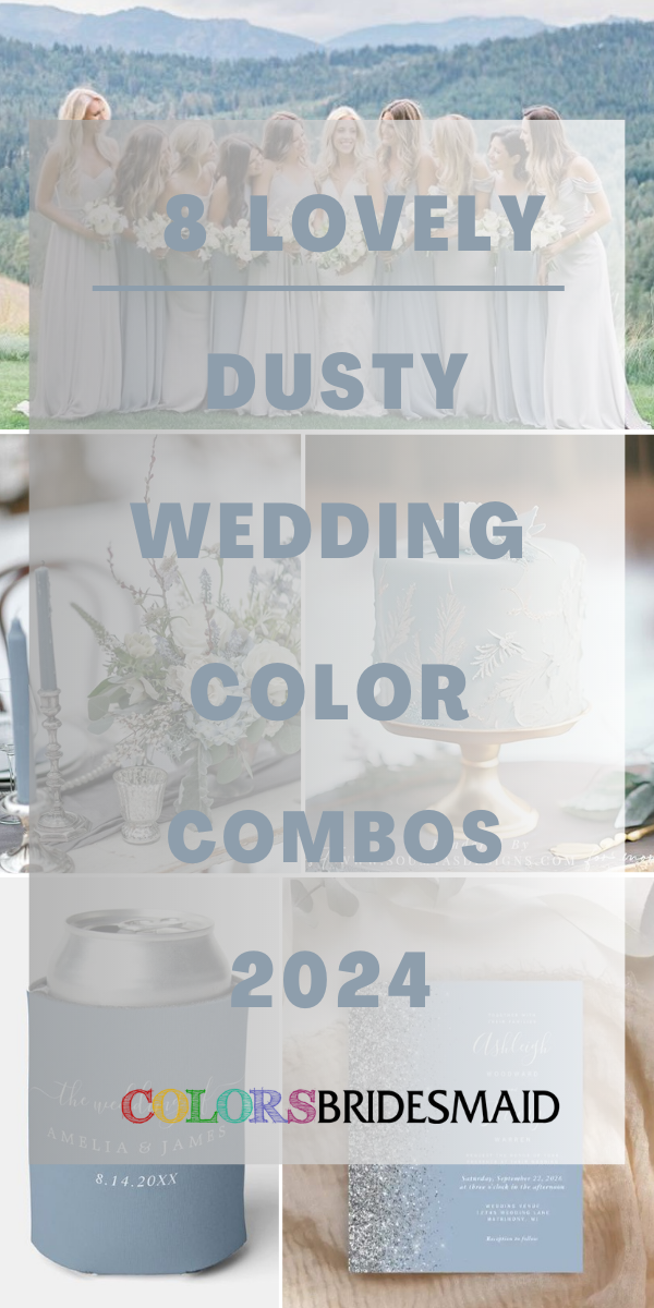 8 Lovely Dusty Blue Wedding Color Combos for 2024
