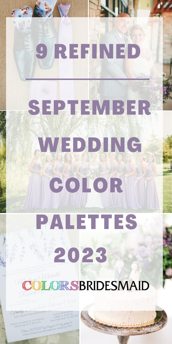9 Refined September Wedding Color Palettes for 2023