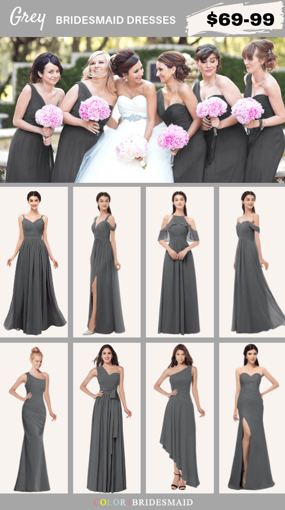 ColsBM grey bridesmaid dresses