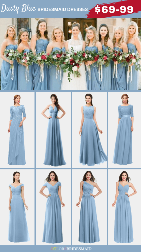 ColsBM dusty blue bridesmaid dresses