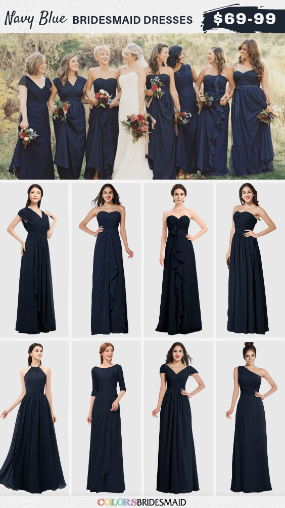 ColsBM navy blue bridesmaid dresses