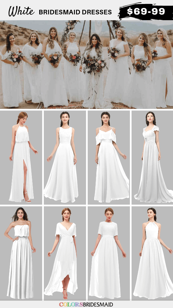 ColsBM white bridesmaid dresses
