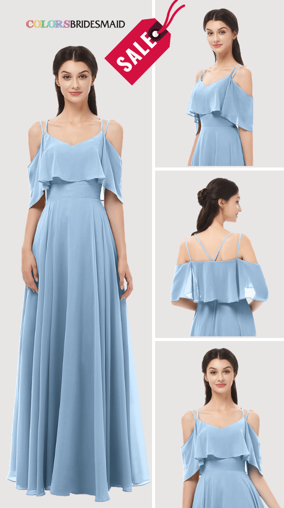 ColsBM Jamie Dusty Blue Bridesmaid Dresses