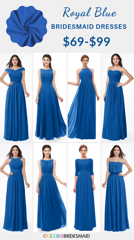 royal blue and silver gown