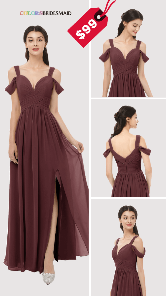 ColsBM Raven Burgundy Bridesmaid Dresses