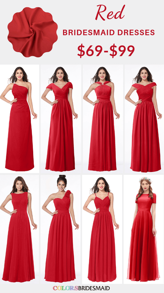 ColsBM Red bridesmaid dresses