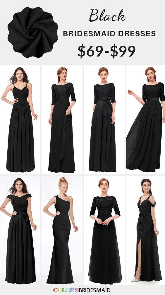 ColsBM Black bridesmaid dresses