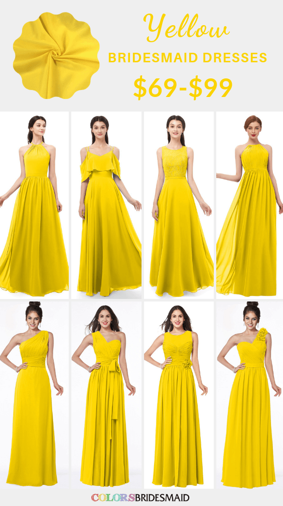 ColsBM Yellow bridesmaid dresses