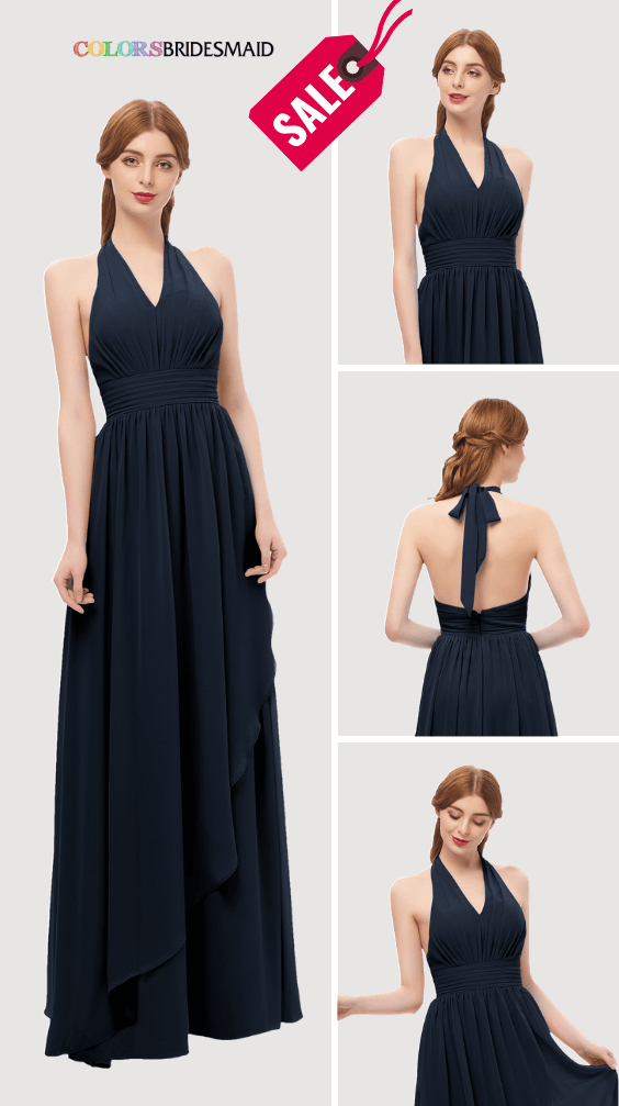 ColsBM Olive Navy Blue Bridesmaid Dresses