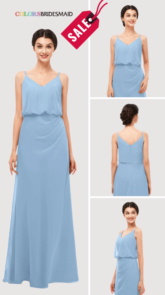 ColsBM Sasha Dusty Blue Bridesmaid Dresses