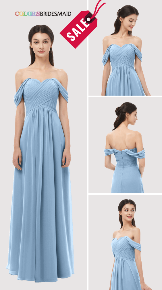 ColsBM Sylvia Dusty Blue Bridesmaid Dresses