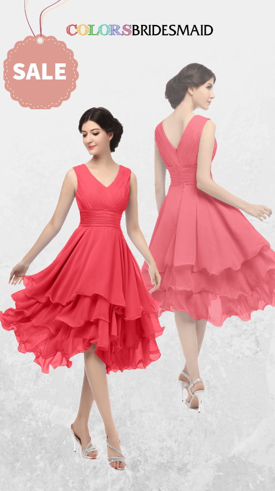 ColsBM Grace Coral Bridesmaid Dresses