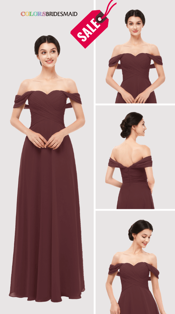 ColsBM Lydia Burgundy Bridesmaid Dresses