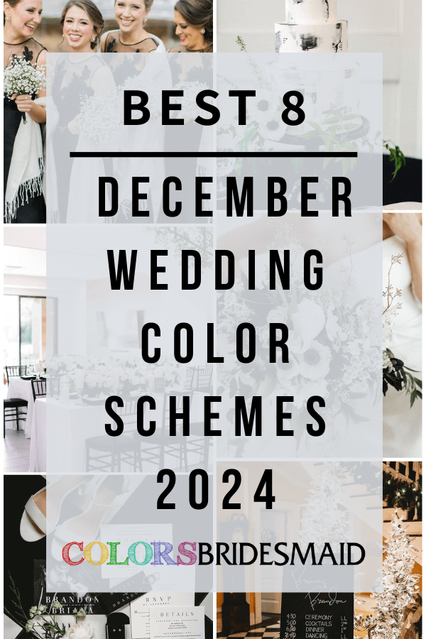 Best 8 December Wedding Color Schemes for 2024