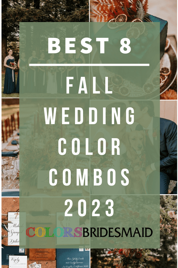 Rust and Navy Blue Fall Wedding Color Palettes 2024, Rust Bridesmaid ...