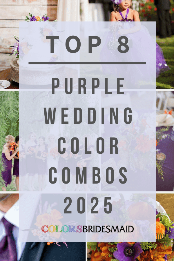 Best 8 Shades of Purple Wedding Color Palettes for 2025