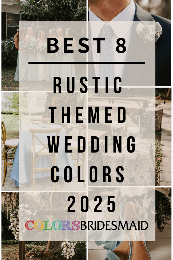 Best 8 Rustic-themed Wedding Colors for 2025