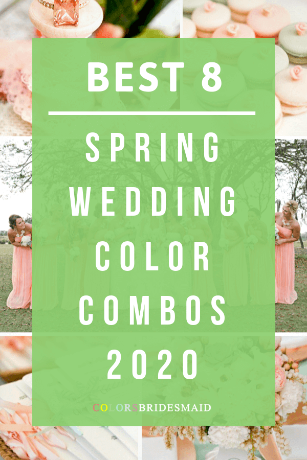 spring wedding color combos for 2020