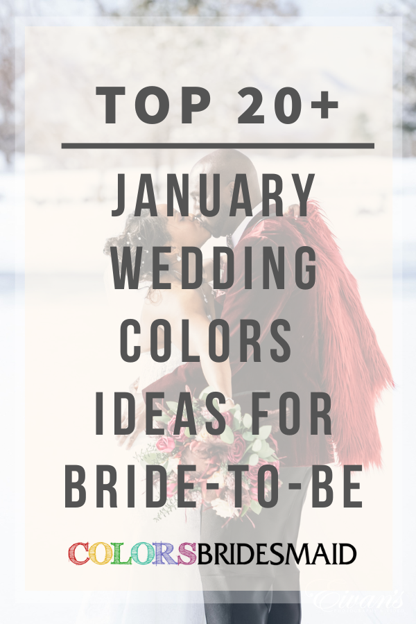 Top 20+ Janurary Wedding Colors Ideas for bride-to-be