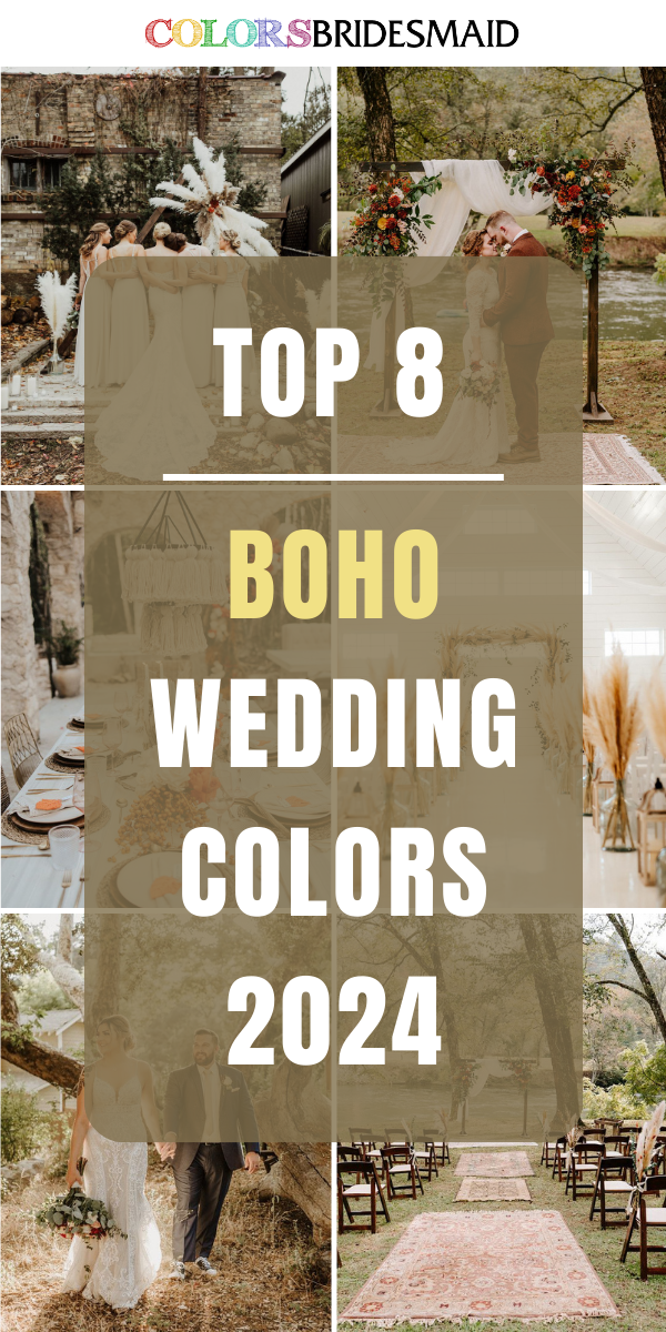 Top 8 Boho Wedding Colors for 2024