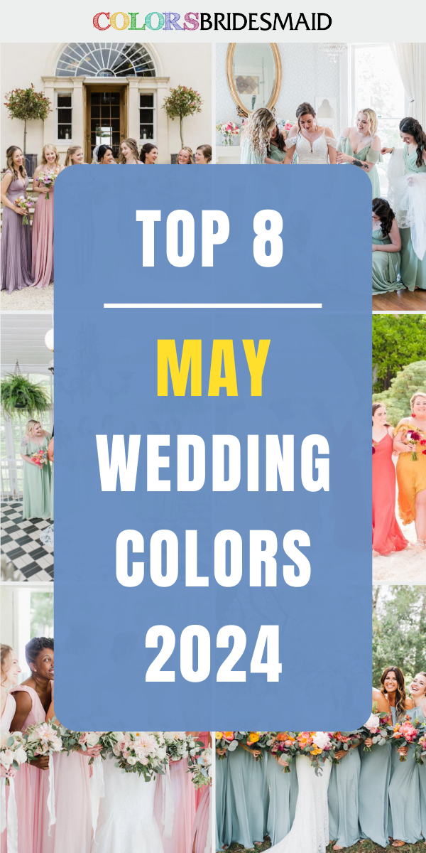 Popular 8 May wedding colors for 2024