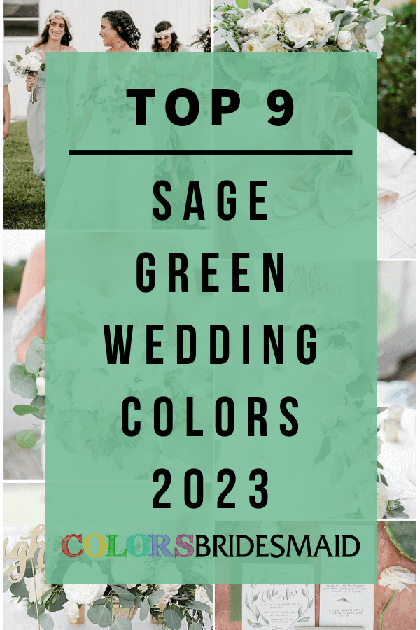 top 9 sage green wedding colors 2023