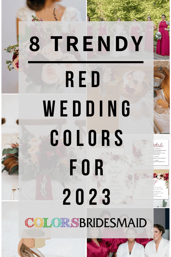 8 trendy red wedding colors for 2023