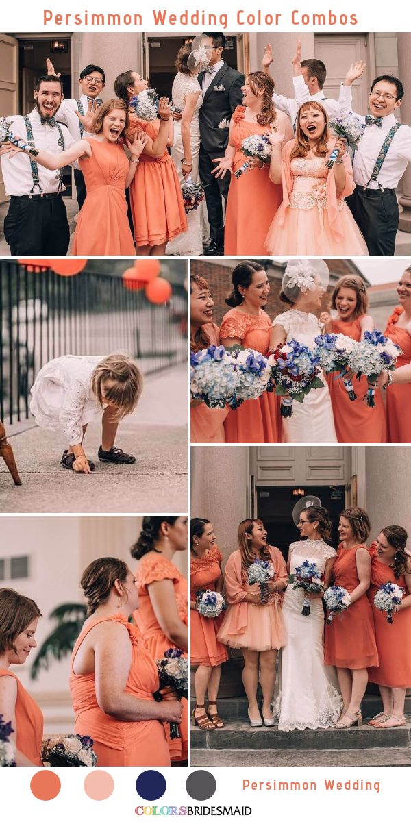 Persimmon Fall Wedding Colors