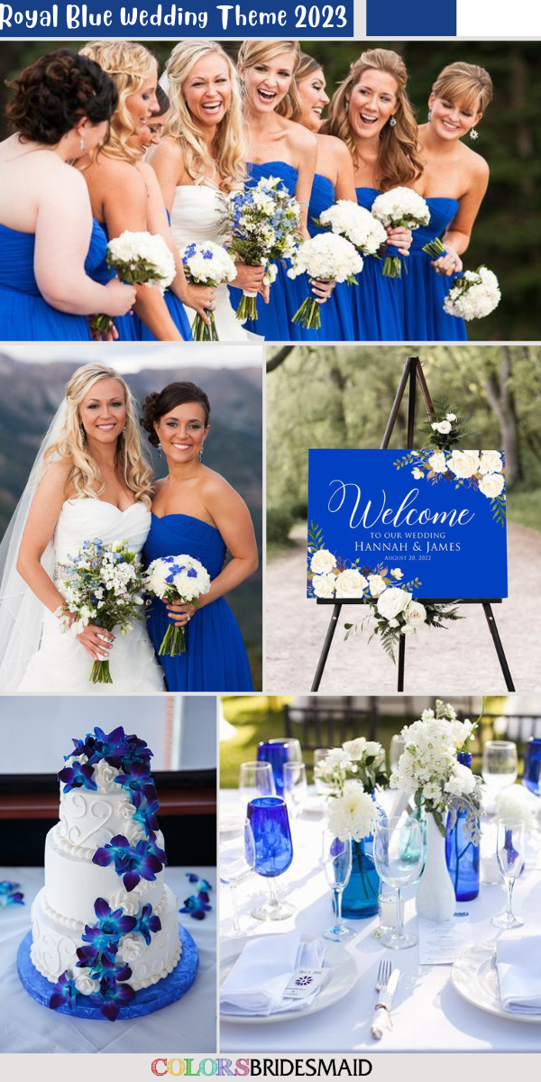 8 Best Royal Blue Wedding Color Combos for 2023 - Royal Blue + White