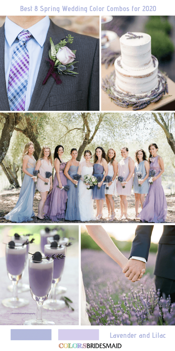 Spring Wedding Color Combos for 2020- Lavender + Lilac