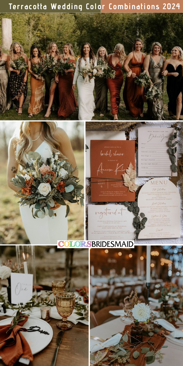 8 Popular Terracotta Wedding Color Combos for 2024 - Terracotta + Sage Green