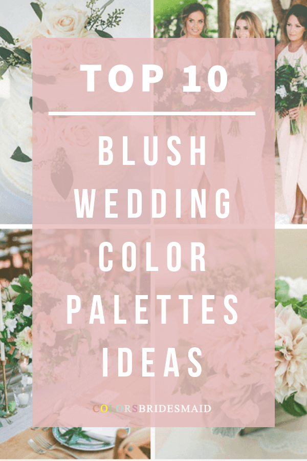 blush wedding color palettes