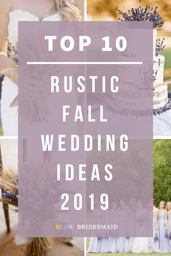 rustic fall wedding ideas and colors