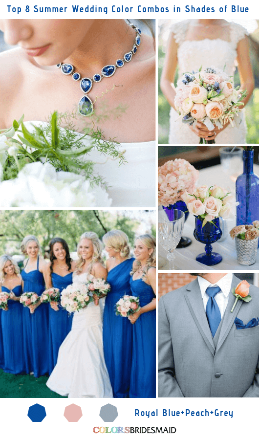 Top 8 Summer Wedding Color Combos in Shades of Blue for