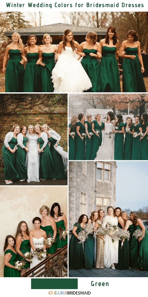Top 10 Winter Wedding Colors For Bridesmaid Dresses - ColorsBridesmaid