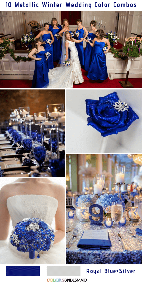 Difabio: Simple Royal Blue Church Wedding Decorations