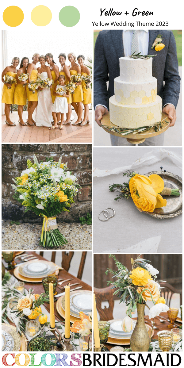 top 8 yellow wedding theme for 2023 yellow and green